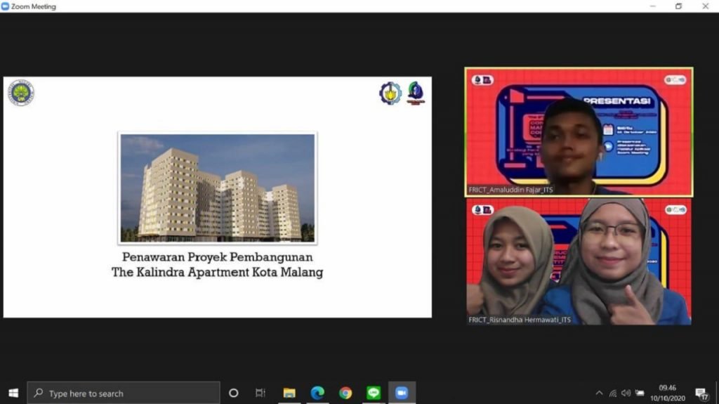 Amaluddin Fajar (potret atas), Friska Ervanda (kiri bawah), dan Risnandha Hermawati saat latihan presentasi final lomba