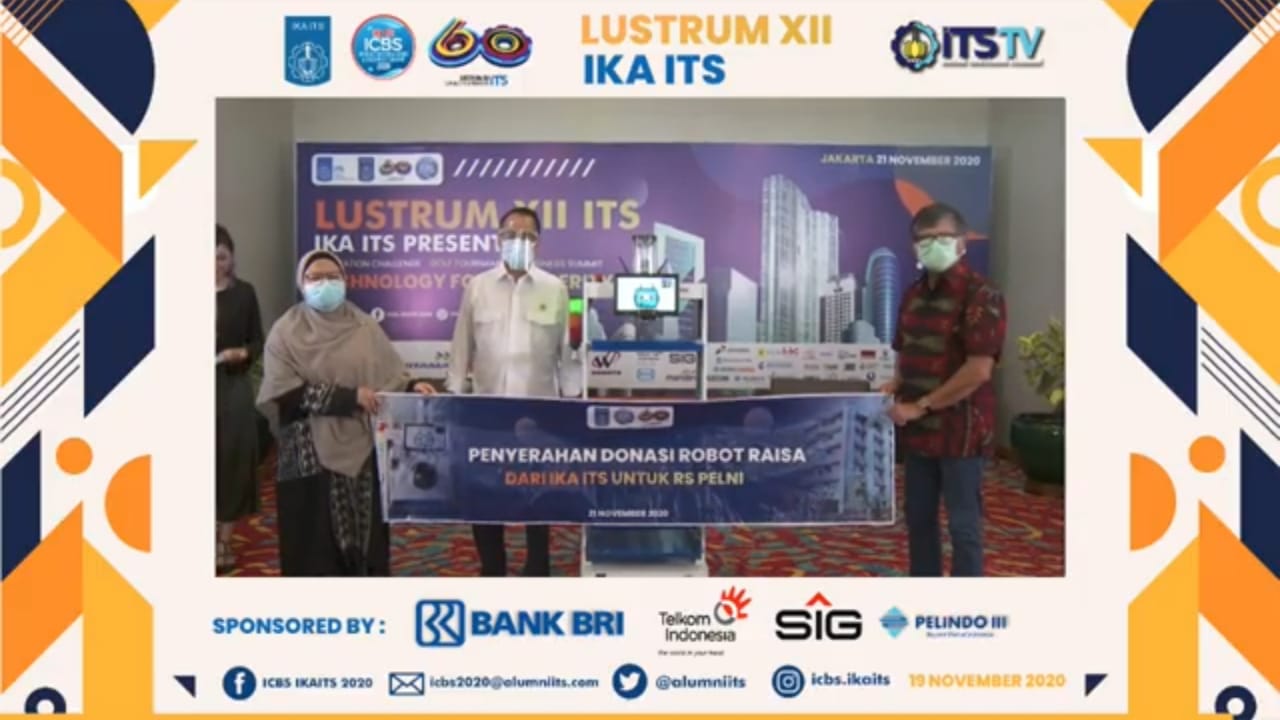 Penyerahan donasi berupa Robot RAISA oleh IKA ITS untuk Rumah Sakit Pelni Jakarta