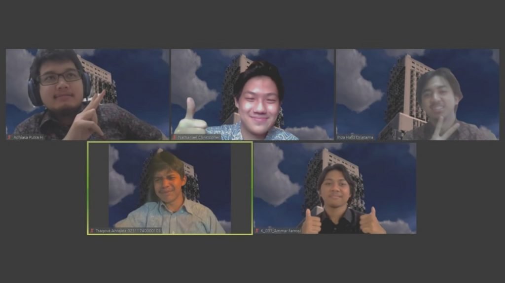 (dari kiri atas) Adhiasa Putra Hadjar, Nathanael Christopher Sutopo, Ihza Hafiz Driatama, (dari kiri bawah) Tsaqova Muhammad Syahavista Ahtajida, dan Muh Ammar Al Farrosi