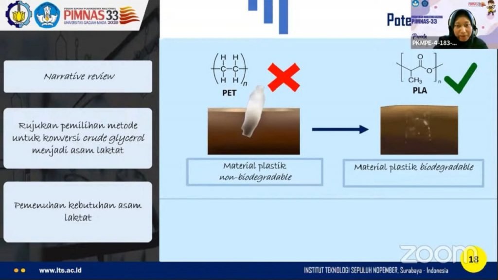 Penjelasan tentang kebermanfaatan Asam Laktat sebagai material plastik PLA yang mudah terurai