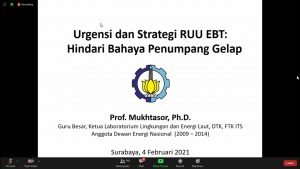 Telaah Urgensi Kawal RUU EBT dari Penumpang Gelap