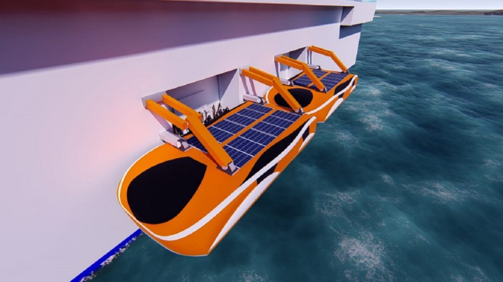 Prototipe desain alat keselamatan kerja yang berhasil meraih juara pertama dalam kompetisi International Student Design Competition