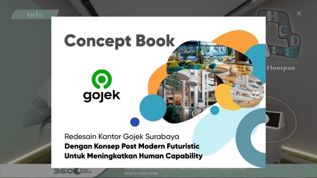 Salah satu karya mahasiswa yang dipamerkan dalam Pameran Virtual Imersif Karya Desain Interior dan Teknologi Departemen Desain Interior ITS