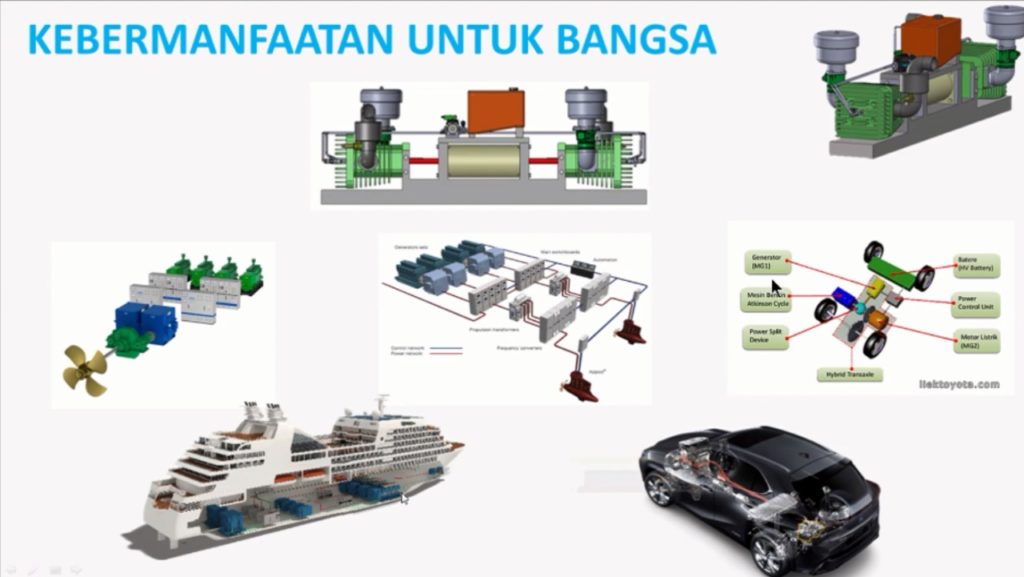 Skema teknologi hybrid yang diterapkan pada transportasi darat dan laut