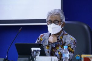 Kepala SKK Migas Dr Ir Dwi Soetjipto saat hadir pada penandatanganan MoU di ITS