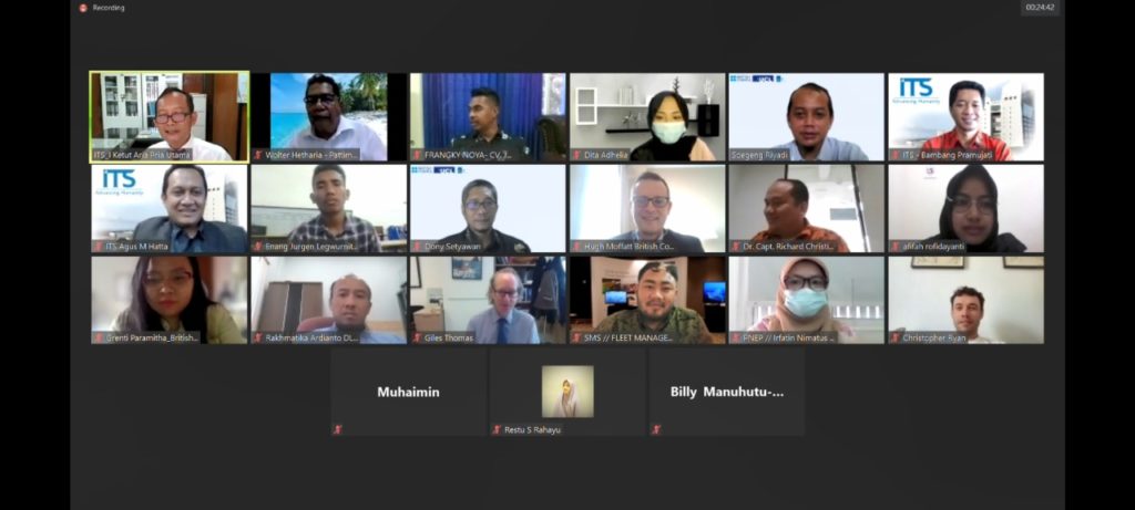 Tim peneliti riset bertajuk Ensuring the Safety of Indonesian Seafarers and Fishers in the Time of Covid-19 and Beyond bersama dengan tamu undangan