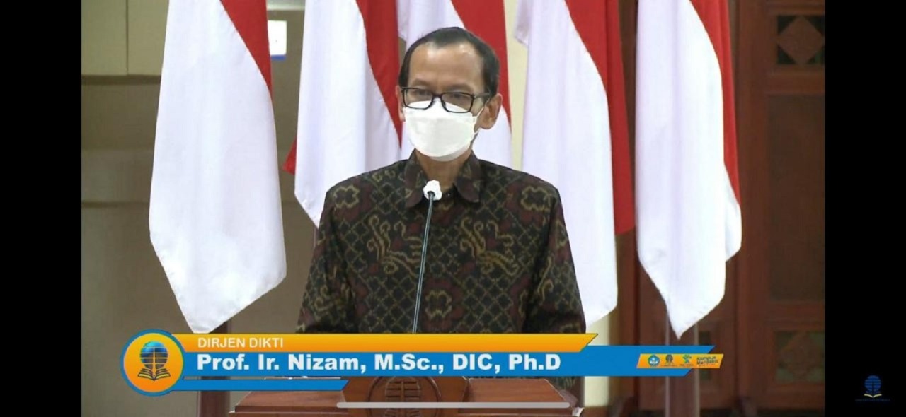 Dirjen Dikti Prof Ir Nizam MSc DIC PhD turut hadir memberi dukungan terhadap kerja sama yang dijalin