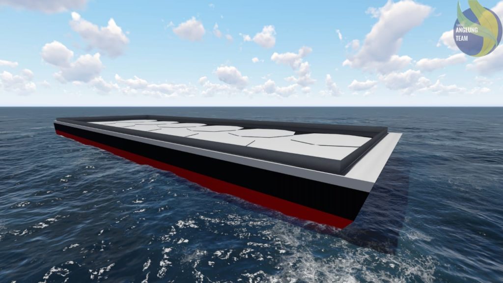 The design of the coselle-armored barge was designed by the ITS student team