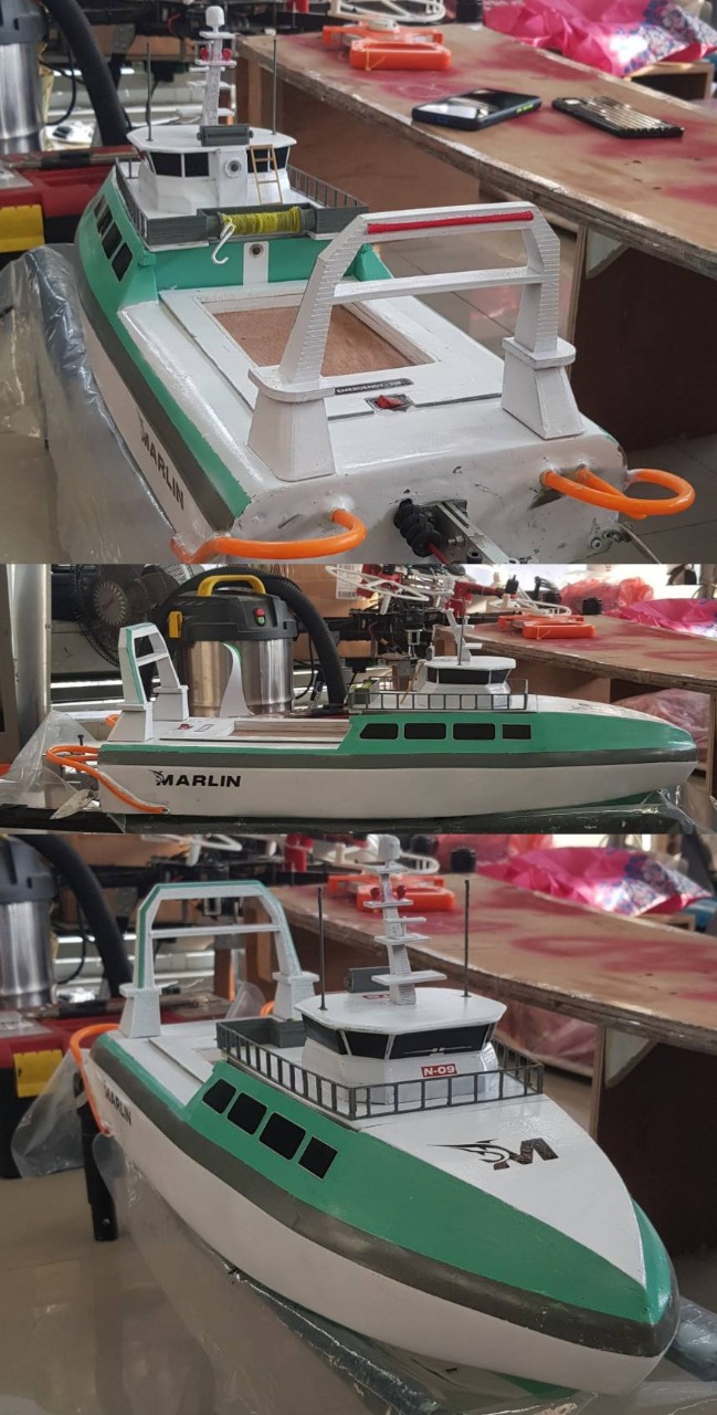 Kapal Marlin gagasan Tim Barunastra ITS yang diperlombakan dalam COMET 2.0 2021