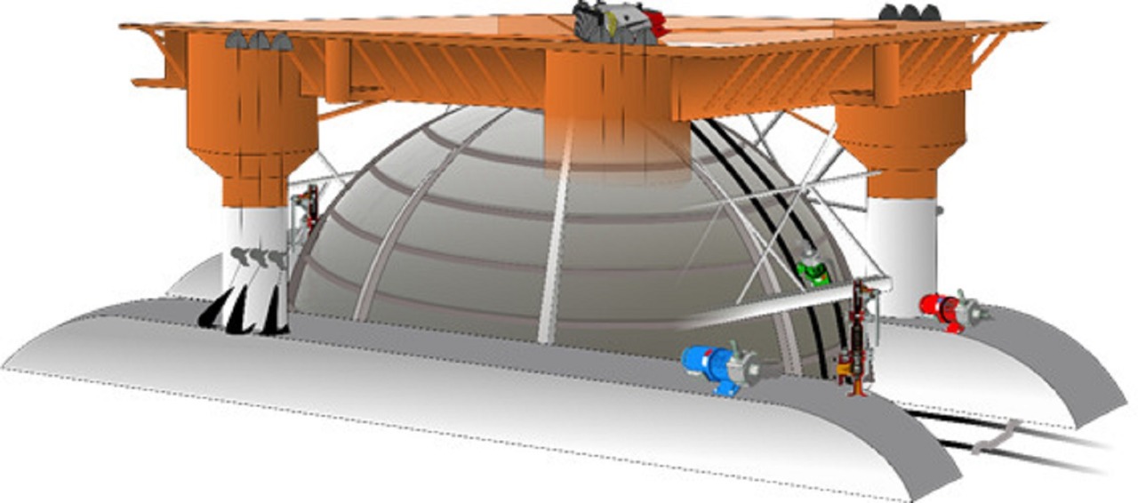 Rancangam desain pembangkit listrik bawah laut yang digagas tim mahasiswa ITS