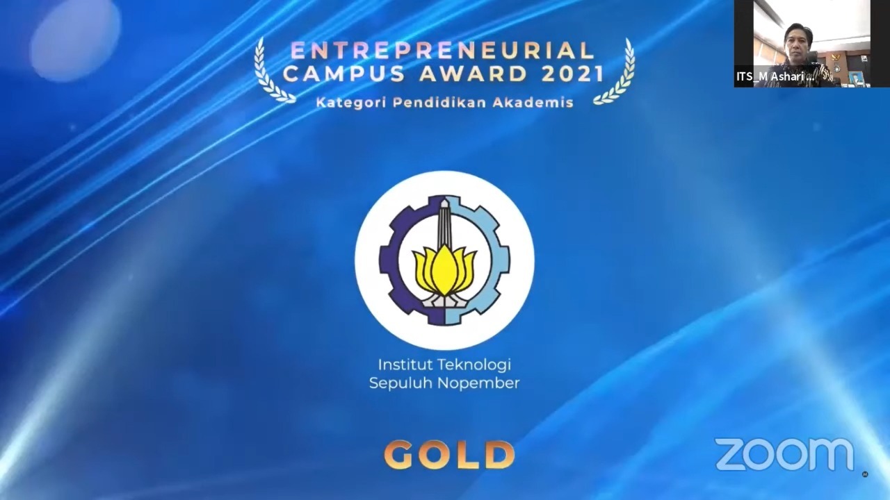 ITS berhasil raih Gold Winner pada ajang Entrepreneurial Campus Award 2021 yang diberikan oleh MarkPlus, Inc.