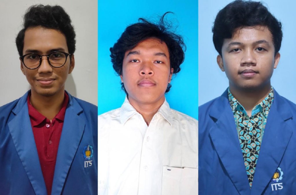 (dari kiri) Mario Dwi Prasetyo, Adam Mail, dan Aldimas Kurniawan Pratama, tim mahasiswa ITS penggagas inovasi Jakarta Smart Island (Jaks-Island)