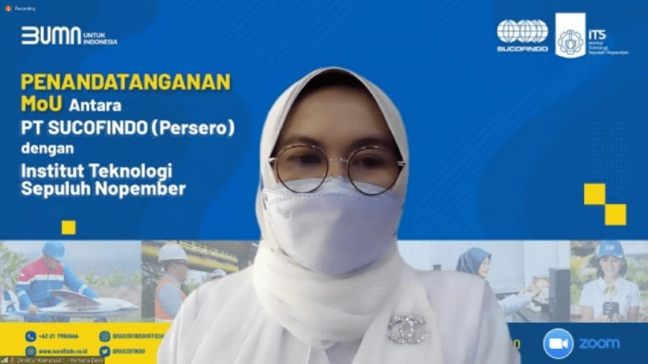 Commercial Director I of PT Sucofindo (Persero) Herliana Dewi, when giving her opening remarks