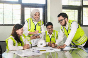 Salah satu aktivitas belajar mahasiswa di kampus Institut Teknologi Sepuluh Nopember (ITS)