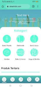 Enam kategori sampah yang tersedia dalam aplikasi E-Trash, karya tim mahasiswa ITS