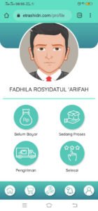 Tampilan fitur account dalam aplikasi E-Trash, rancangan tim mahasiswa ITS