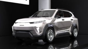 Ilustrasi desain luar mobil listrik i-Deora, rancangan tim SACH-MOLINA ITS