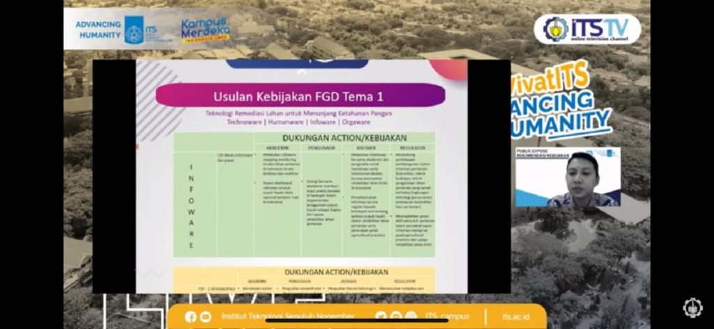 ITS Gelar Public Expose Rekomendasi Kebijakan Publik untuk Pemerintah