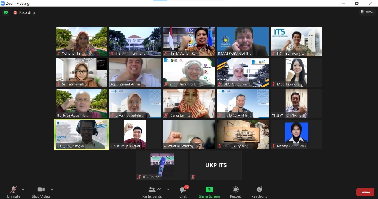 All participants in the Virtual Honorary Visit of the Japanese Consulate General at ITS