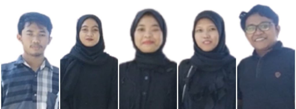 (dari kiri) M Yosi Kurniawan, Seren Fegrita Septia Karya, Linaniyyatul Masruroh, Asalina Putri Agung Shaliha, dan Adik Roni Setiawan
