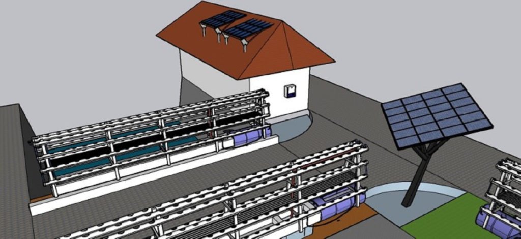 Desain Automatic Solar Hidroponik karya Tim KKN Abmas ITS