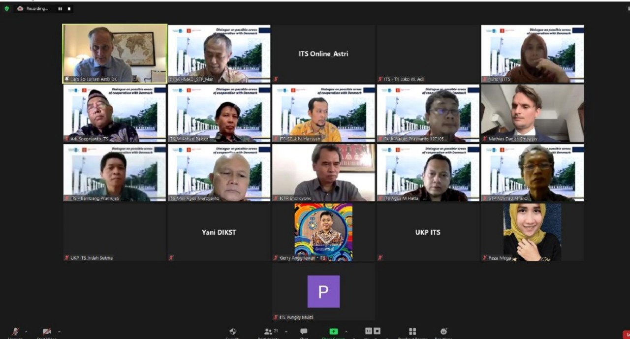 Participants who attended the discussion related to the cooperation sector between ITS and Denmark