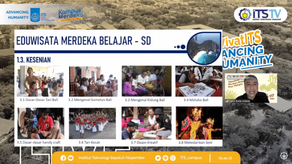 Gambaran Eduwisata Merdeka Belajar yang dapat diterapkan oleh siswa Sekolah Dasar, dipaparkan Prof Dr I Ketut Buda Artana