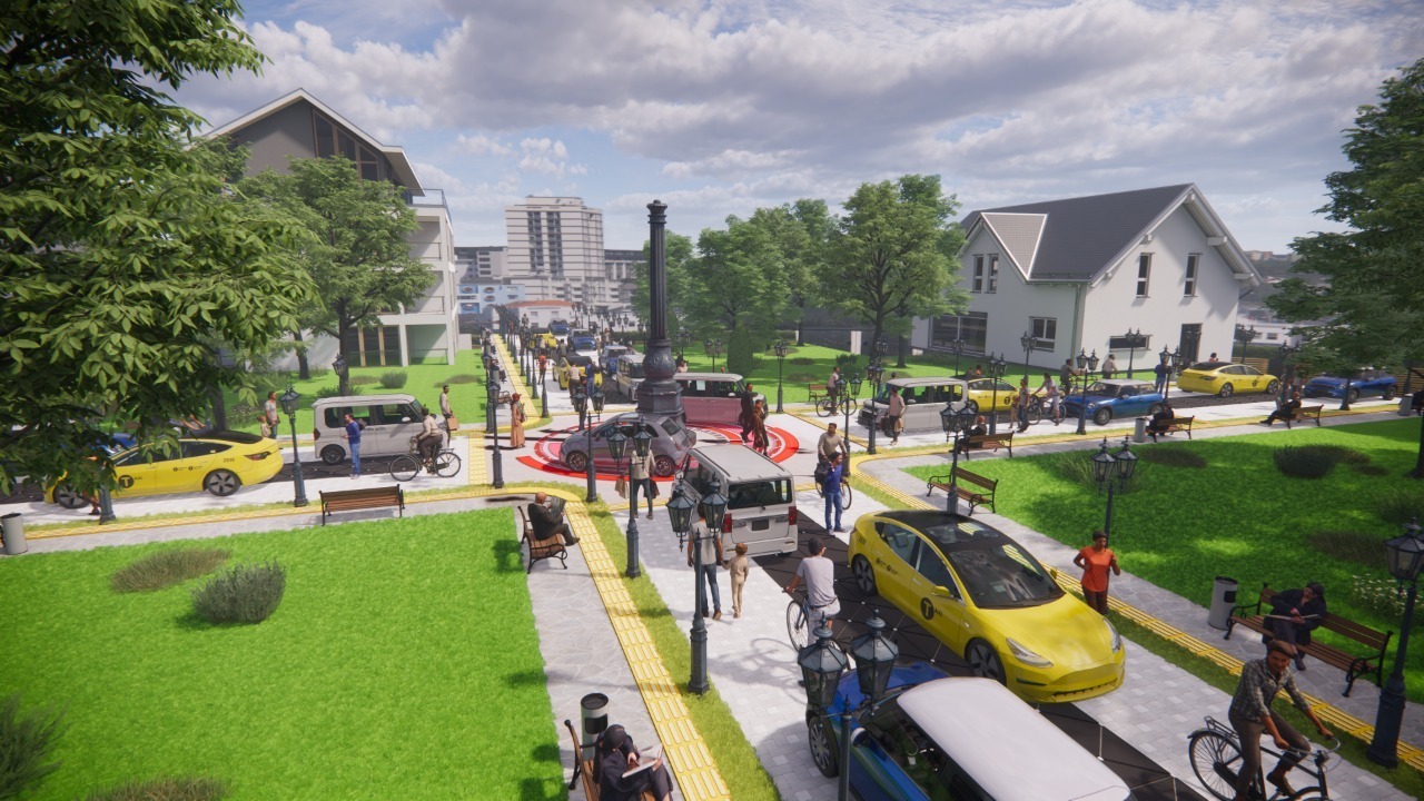 The concept of revitalizing the intersection initiated by the ITS Urban and Regional Planning Department student team