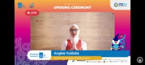 Angkie Yudistia, Staf Khusus Presiden RI Bidang Sosial yang turut hadir dalam pembukaan Dies Natalis ke-61 ITS