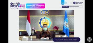 Prof Ir I Nyoman Pujawan MEng PhD CSCP, Dekan Sekolah Interdisiplin Manajemen dan Teknologi (SIMT) ITS, saat launching Prodi MMT in TechnoMarketing bersama MarkPlus Institute