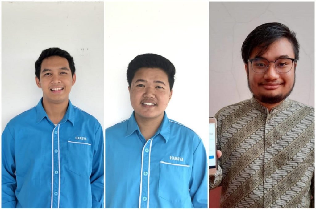 (dari kiri) Mohamad Qutbudin Annauvali, Shodiqul Rizal Al Aziz, dan Faizal Putra Budimas yang merupakan mahasiswa Departemen Teknik Sistem dan Industri ITS dari Tim Chainers2627