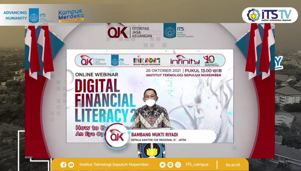 Bersama ITS, OJK Ajak Mahasiswa Tingkatan Literasi Keuangan Digital