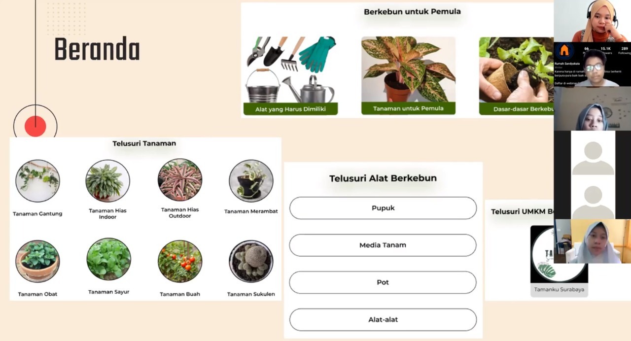 Pemaparan progres kemajuan Abmas ITS untuk mendapat feedback dari dosen di kelas secara daring