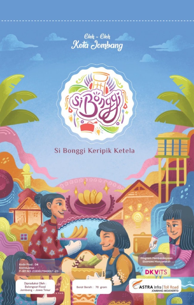 Details of the packaging design of Si Bonggi, designed by the ITS Abmas team