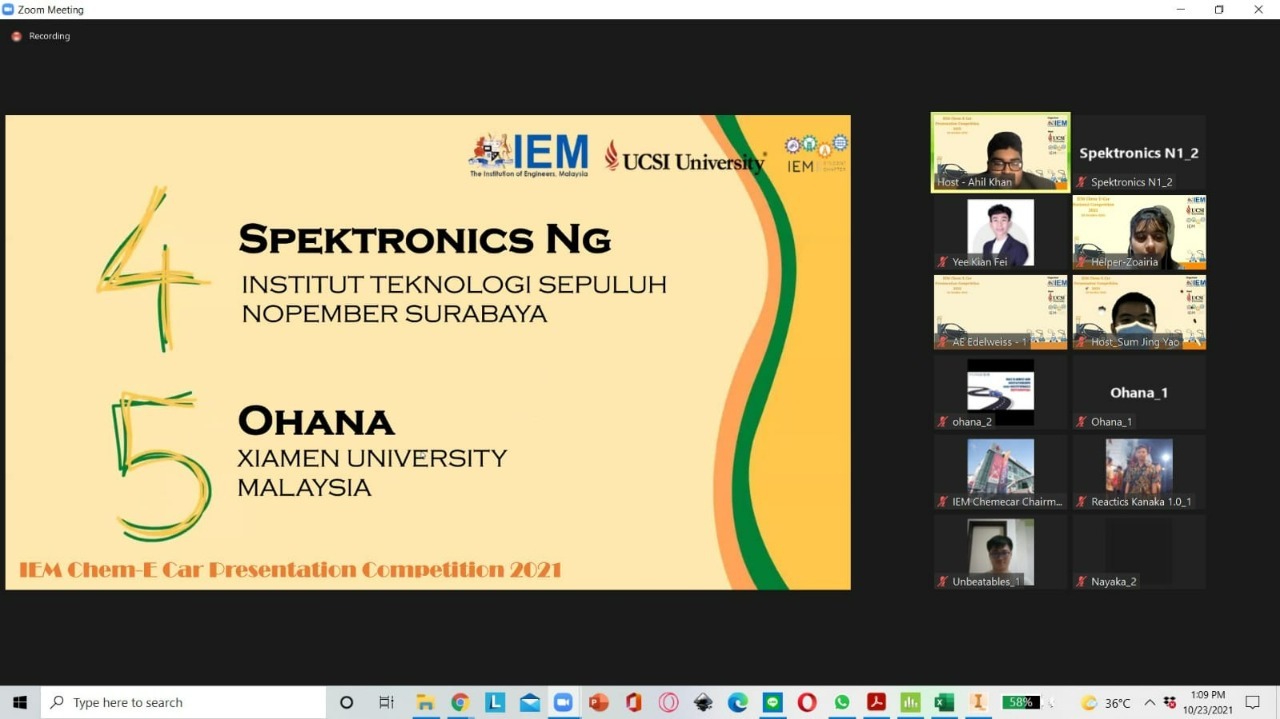 Subtim Spektronics NG saat diumumkan sebagai pemenang keempat pada ajang IEM 2021