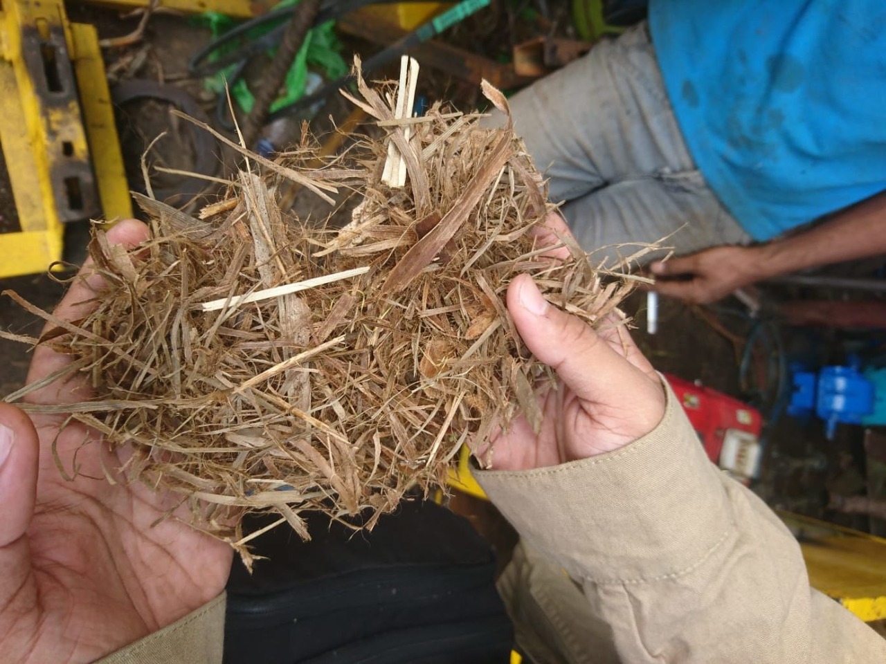 Hasil uji coba Teknologi Tepat Guna (TTG) mesin balistik pencacah sampah oleh tim KKN Abmas ITS