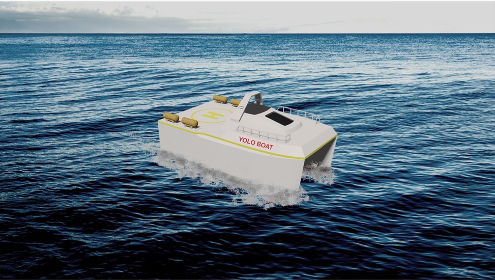Desain YOLO-Boat, drone kapal autonomous pencari korban kecelakaan laut berbasis computer vision karya tim mahasiswa ITS