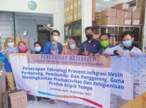 Bantu UMKM, ITS Rancang Mesin Pemotong Tempe Otomatis