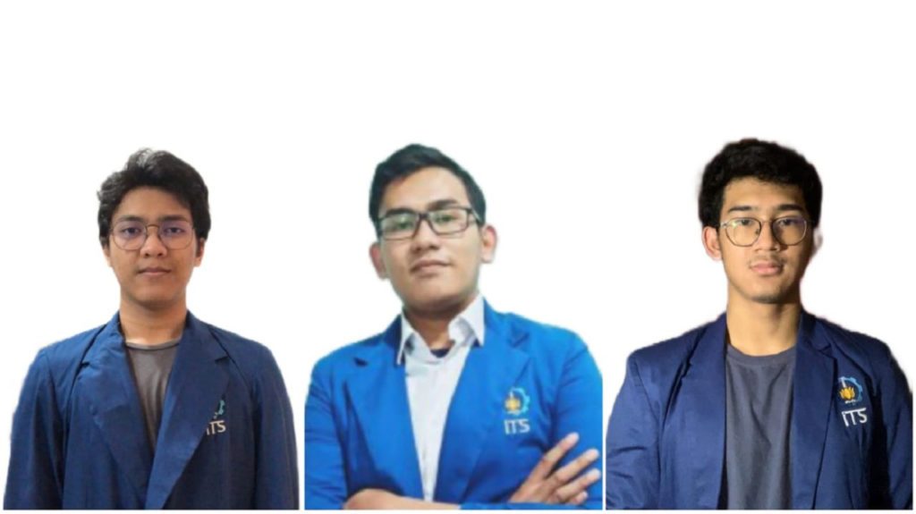 (dari kiri) Afwan Izzul Muttaqin, M Alfaridzi Rizqulloh, dan Quito Abian Iqtarib yang merupakan mahasiswa Departemen Teknik Sistem Perkapalan ITS yang tergabung dalam tim Innovasea