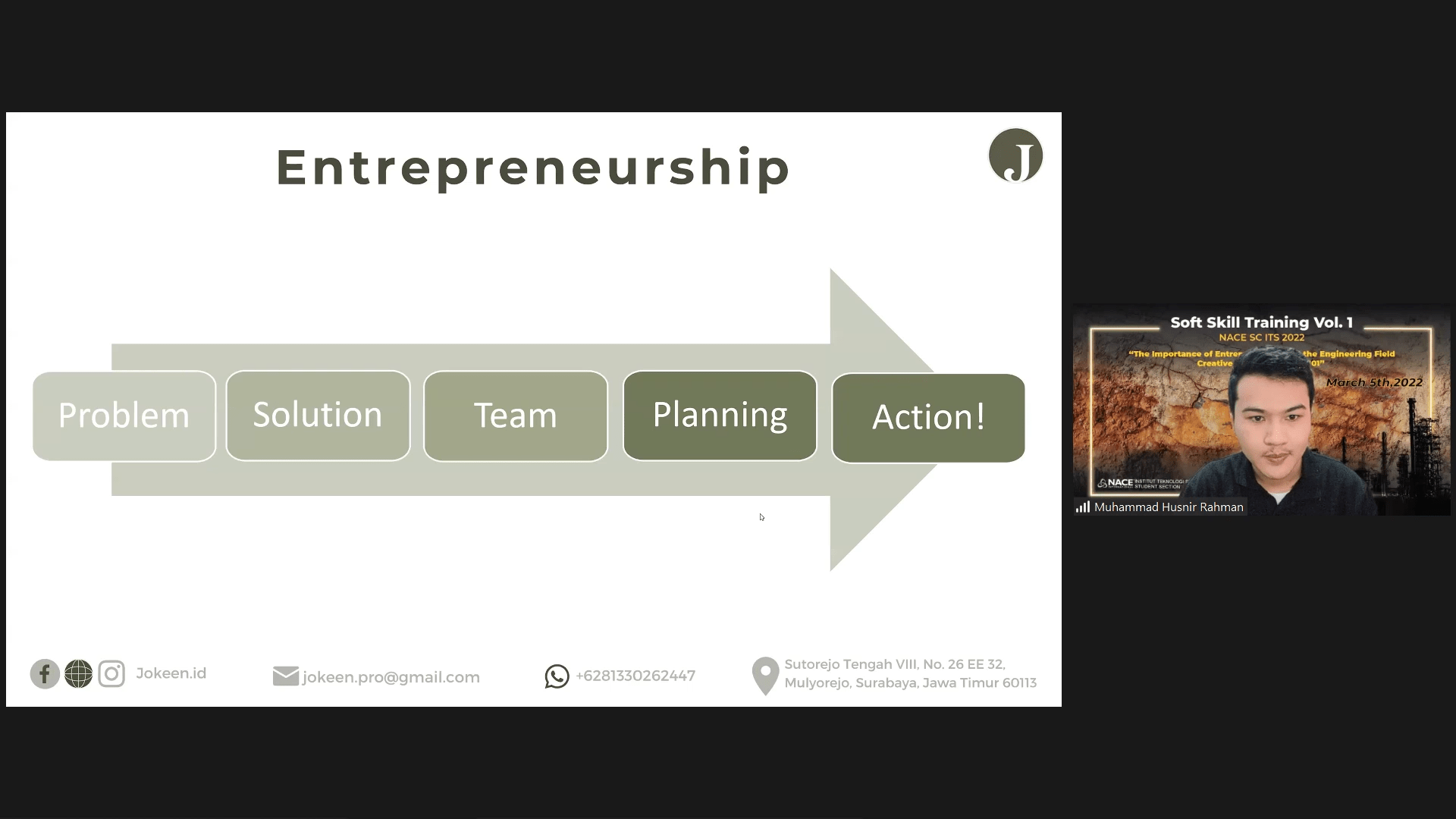 Muhammad Nasir Rahman menjelaskan langkah-langkah dalam membangun bisnis Muhammad Nasir Rahman menjelaskan langkah-langkah dalam membangun bisnis