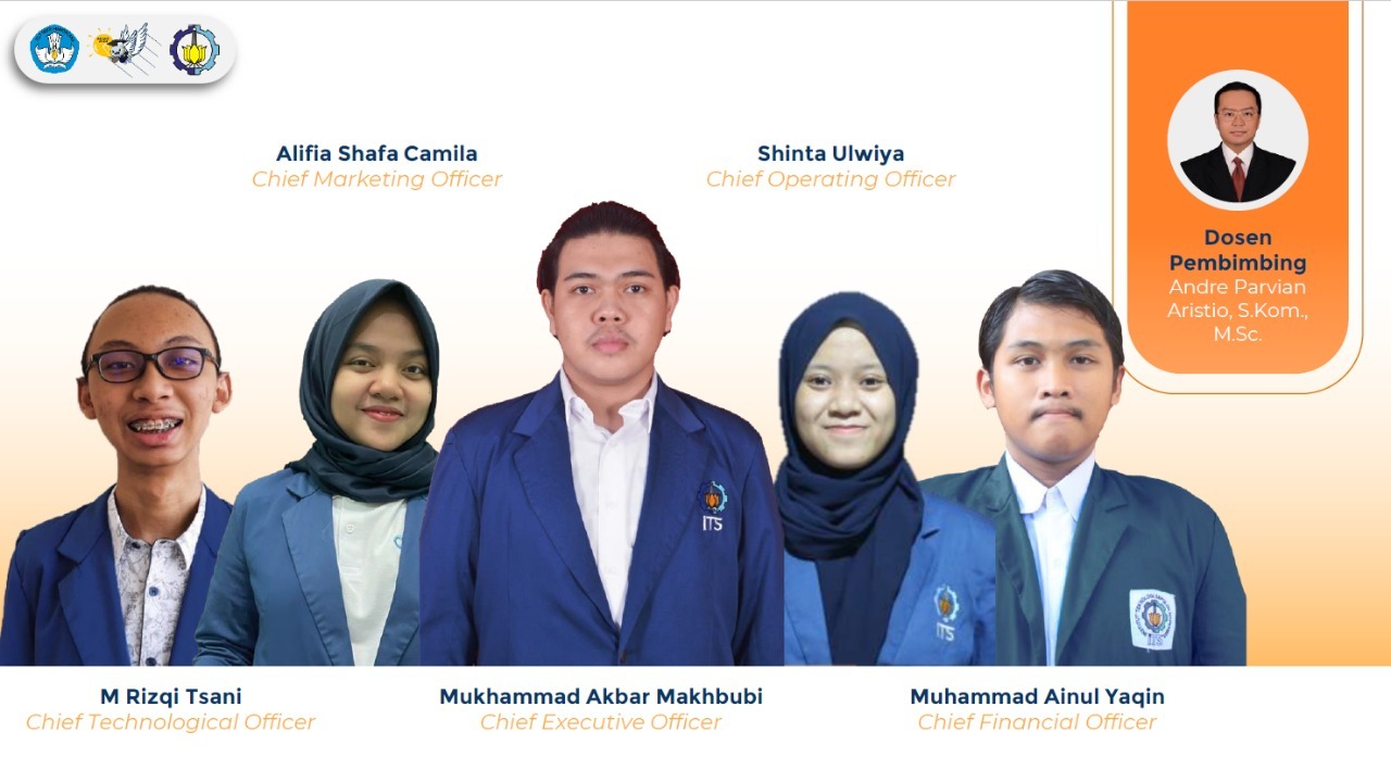 M Rizqi Tsani, Alifia Shafa Camila, Mukhammad Akbar Makhbubi, Shinta Ulwiya, dan Muhammad Ainul Yaqin adalah mahasiswa ITS di balik tim Ngiklan Yuk