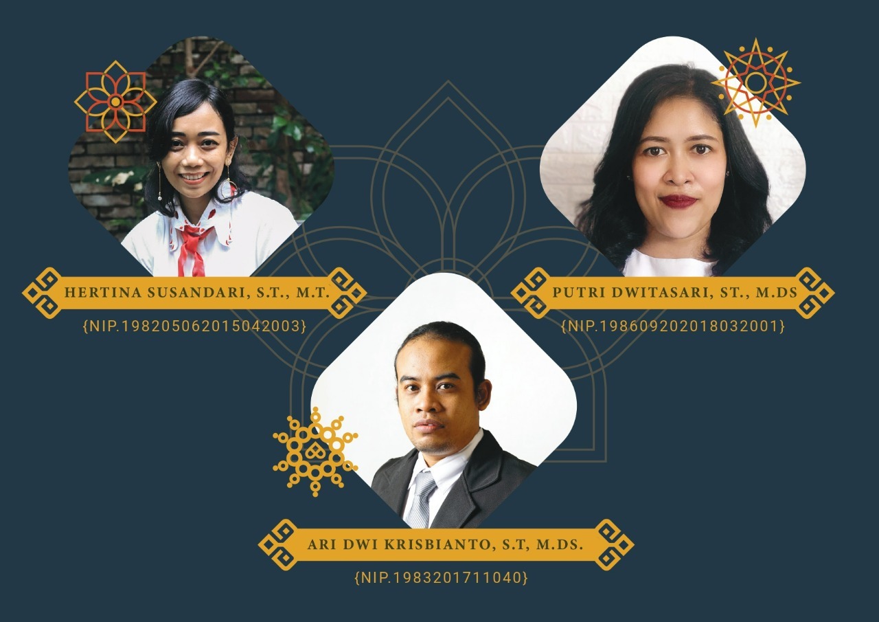 Para dosen dari Tim Abmas ITS yang menggarap proyek strategi branding Desa Gapurosukolilo, Gresik