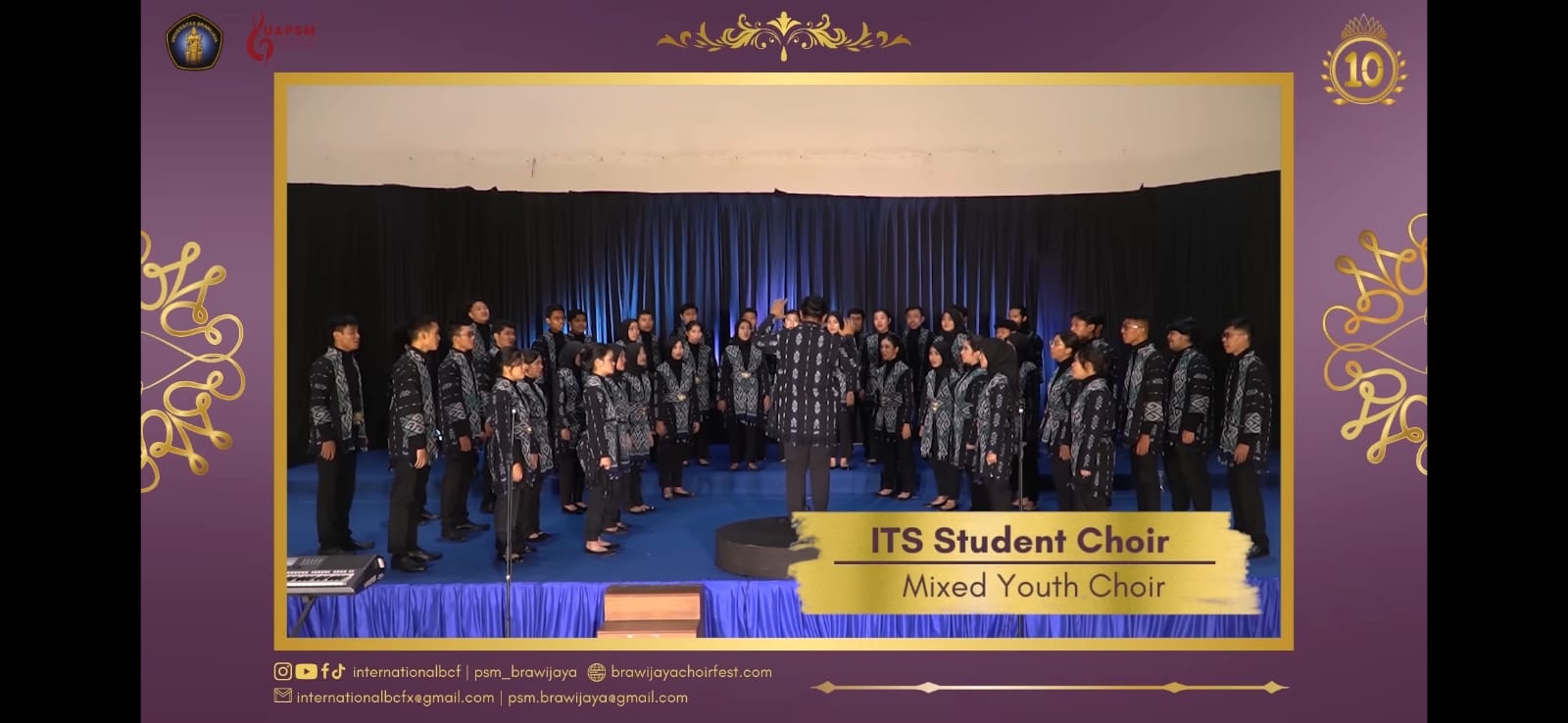 Penampilan PSM ITS di International BCF 2022 untuk kategori Mixed Youth Choir