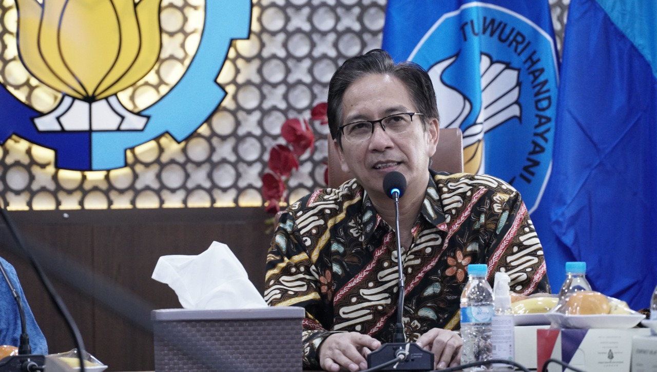 Sambutan sekaligus pemaparan profil singkat Fakultas Vokasi ITS oleh Rektor ITS Prof Dr Ir Mochamad Ashari MEng IPU AEng