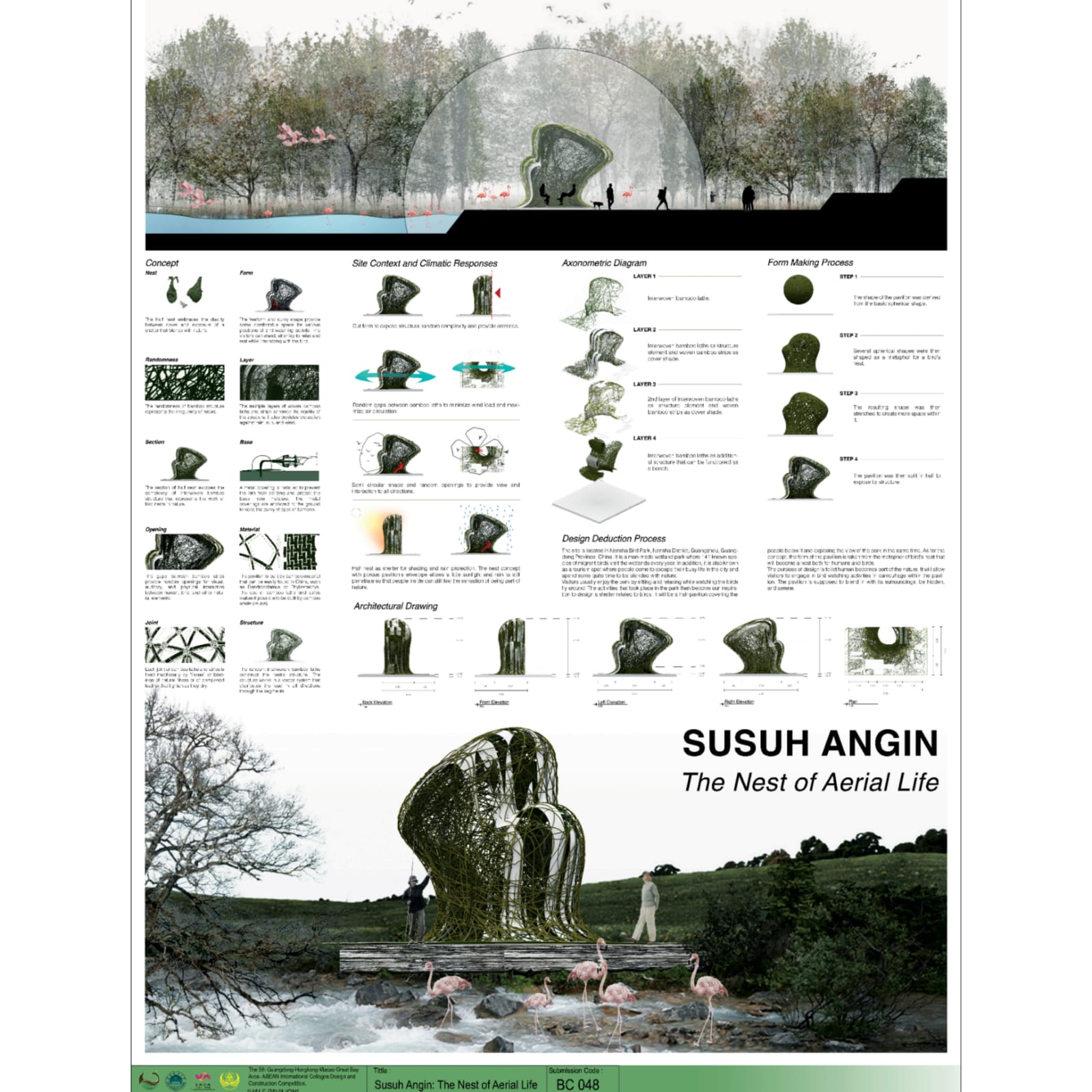 Poster for the detailed construction of Susuh Angin designed by the ITS Narantaka Team