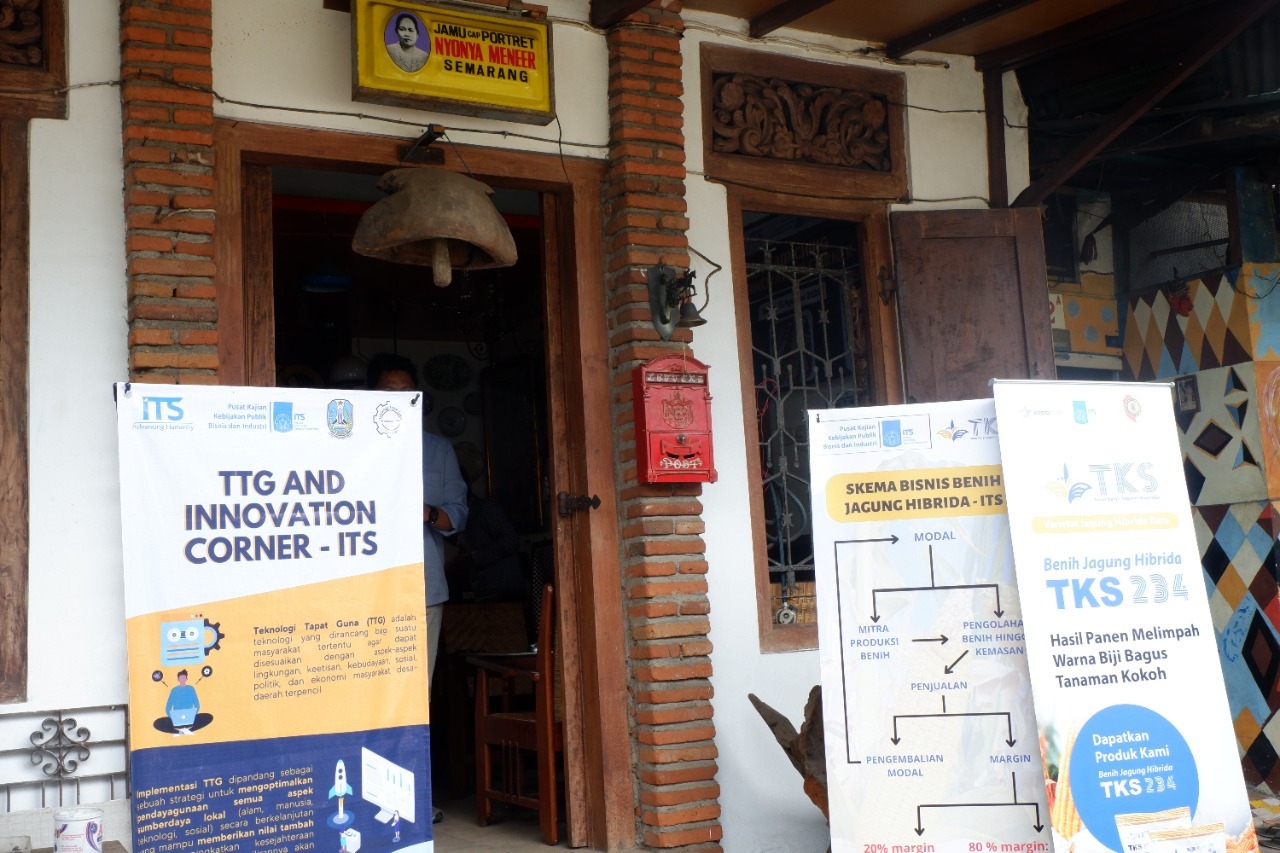 Tempat TTG and Innovation Corner milik ITS yang berlokasi di belakang Rumah Sakit Umum Daerah (RSUD) Saiful Anwar, Malang