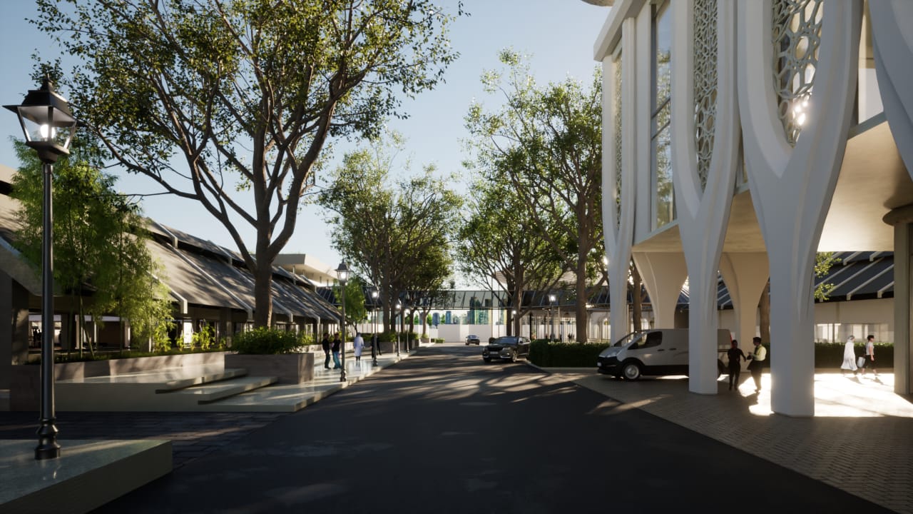 The design of the Massacre Road corridor which is reprocessed into a pedestrian-friendly corridor