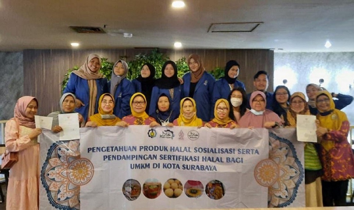 Kegiatan pendampingan UMKM oleh mahasiswa ITS pada tahun 2022 di wilayah Kota Surabaya