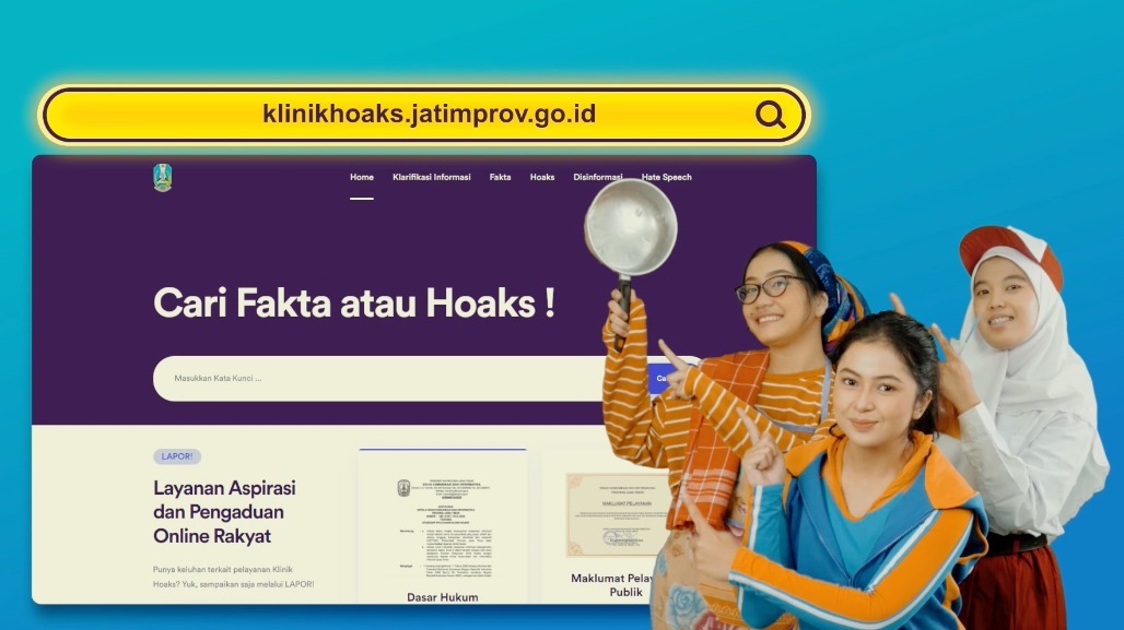 Kiat-kiat menangkal hoaks yang disampaikan oleh tim KKN Abmas ITS dalam Video Kampanye Edukasi untuk Mendukung Program Menangkal Hoaks di Jawa Timur