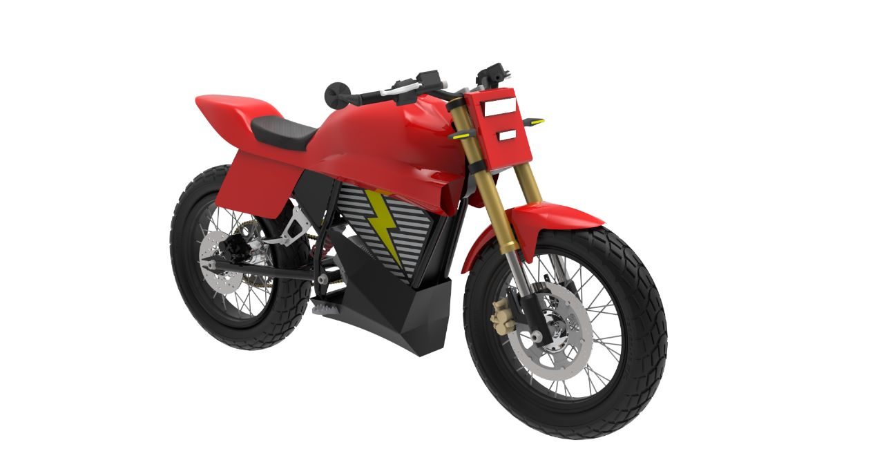 Tampilan sepeda motor Thevin EV, rancangan Tim Anargya ITS yang berbahan bakar listrik